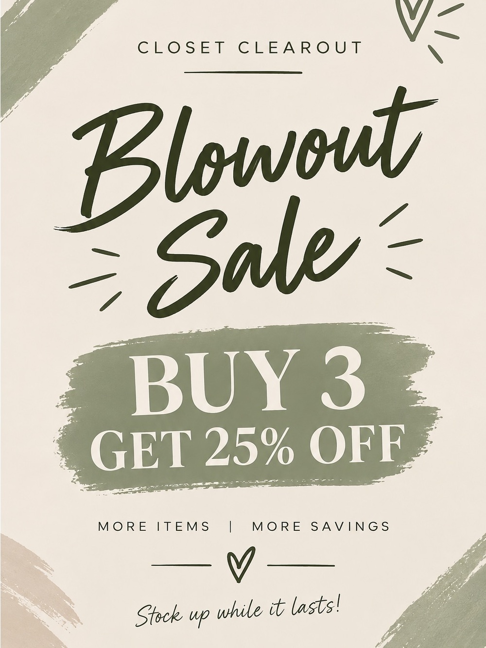 Blowout Sale - Everything Must Go!!! (Men’s Clothing)